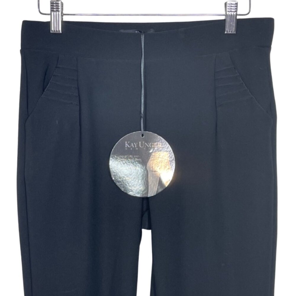 KAY UNGER | NWT Black Jeggings Booty Lifter Tummy Tuck Pants Leggings | Size M - Picture 2 of 11
